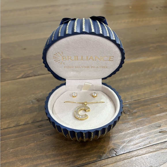 Brilliance Jewelry - Brilliance Fine Silver-Plated Jewelry Set
